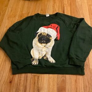Urban outfitters Christmas pug sweatshirt